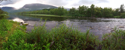  On the river Vuolajohka
